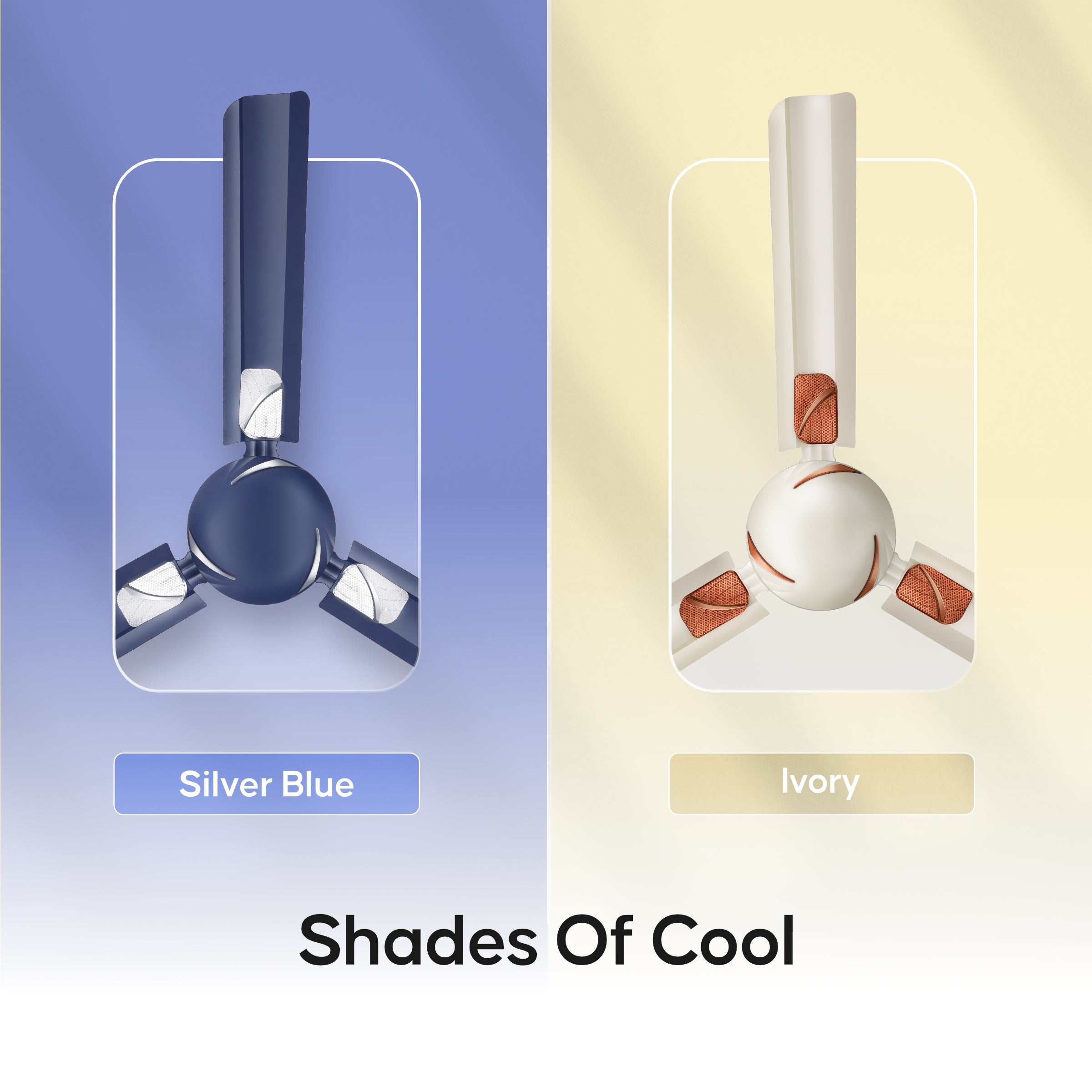 Longway Creta P1 1200 mm/48 inch Ultra High Speed 3 Blade Anti-Dust Decorative Star Rated Ceiling Fan (Silver Blue, Pack of 1)