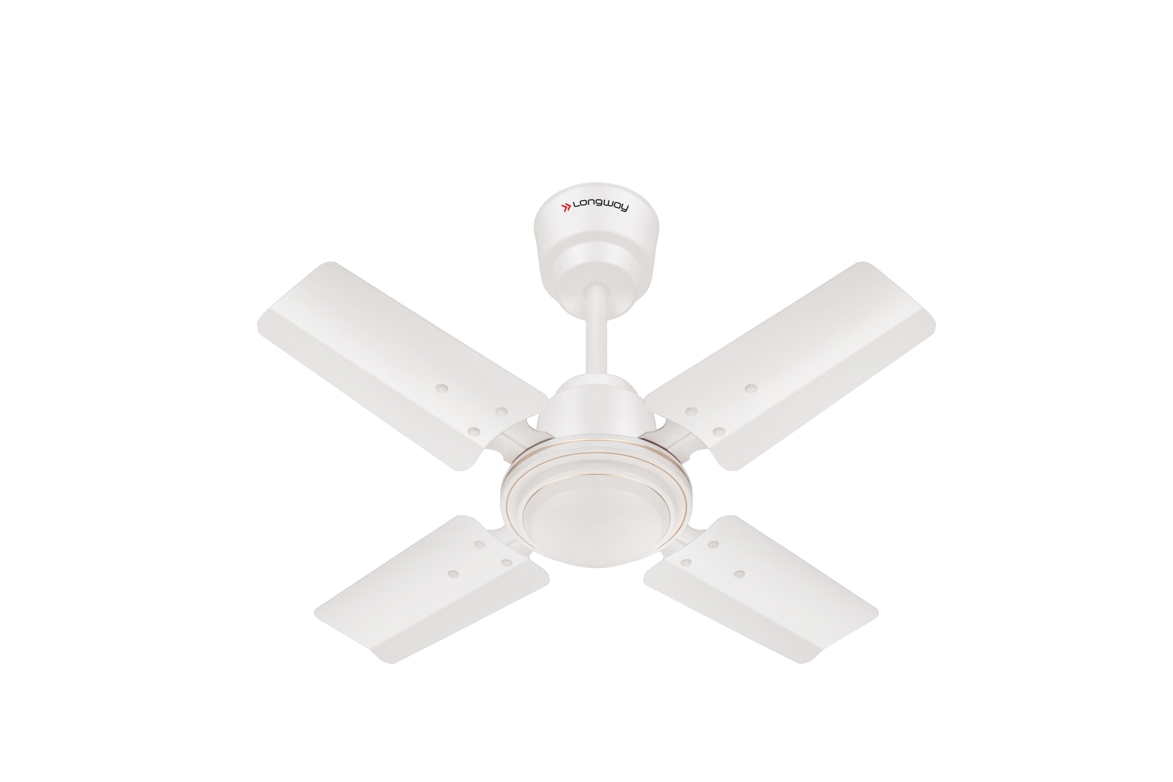 Longway Crystal P1 600 mm/24 inch Ultra High Speed 4 Blade Anti-Dust Decorative Star Rated Ceiling Fan | 2 Years Warranty (Brown, Pack of 1)