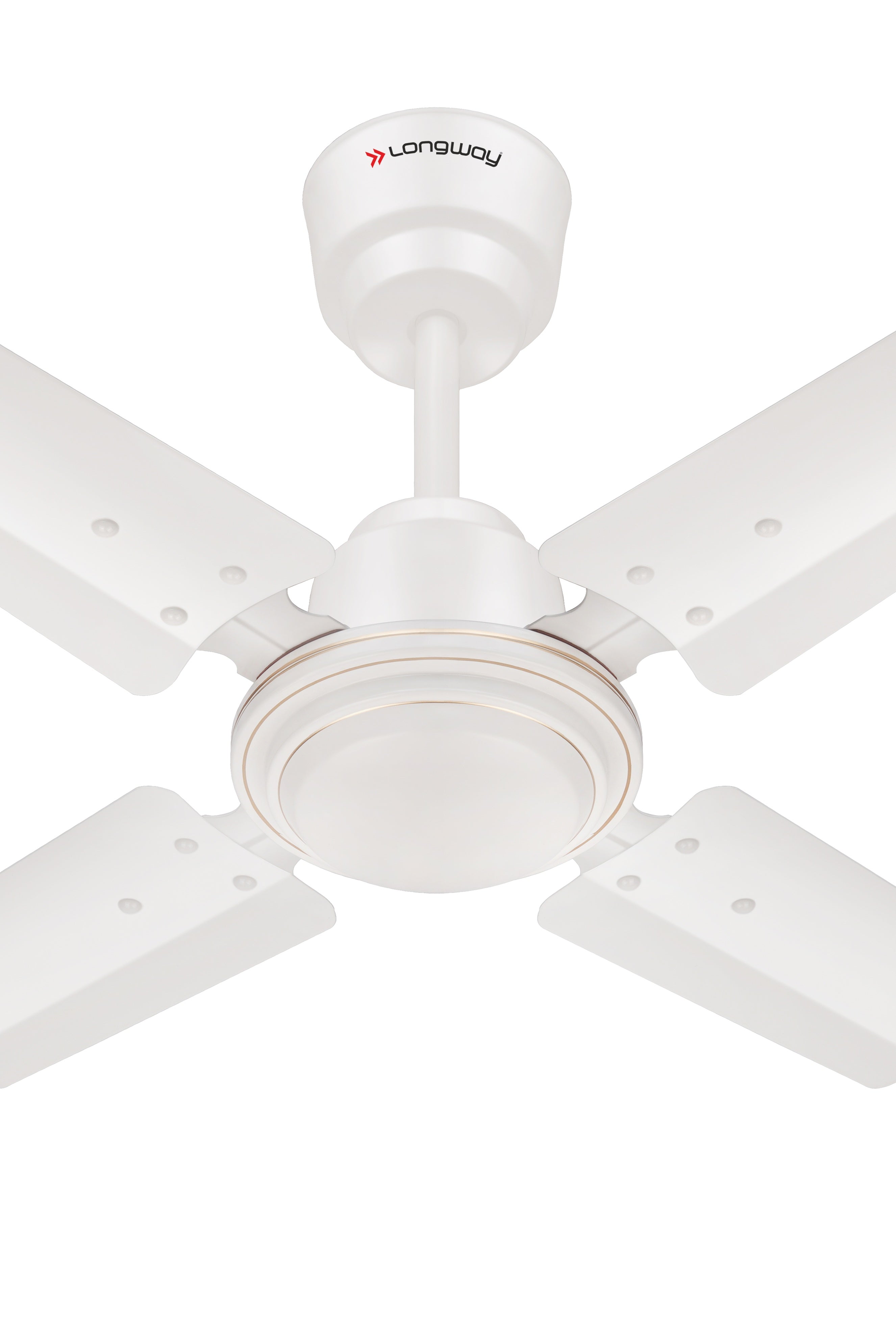 Longway Crystal P1 600 mm/24 inch Ultra High Speed 4 Blade Anti-Dust Decorative Star Rated Ceiling Fan | 2 Years Warranty (Brown, Pack of 1)