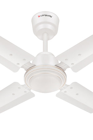 Longway Crystal P1 600 mm/24 inch Ultra High Speed 4 Blade Anti-Dust Decorative Star Rated Ceiling Fan | 2 Years Warranty (Brown, Pack of 1)