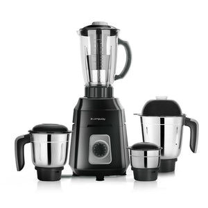 Longway Duron 1000 Watt Juicer Mixer Grinder with 4 Jars for Grinding, Mixing, Juicing with Powerful Motor | 2 Years Warranty (Black, 4 Jars)