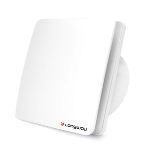 Longway  FreshX 6 Inch 150 mm Energy Efficient Exhaust Fan | High Speed Powerful Motor | Noiseless Operation & Easy to Clean | Rust Proof |Suitable for Bathroom, Kitchen, Office | 2 Years Warranty (White)