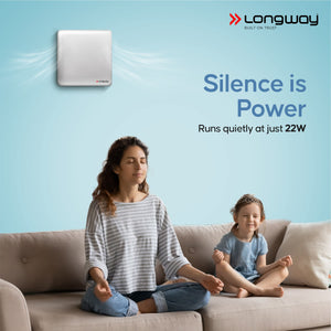 Longway  FreshX 6 Inch 150 mm Energy Efficient Exhaust Fan | High Speed Powerful Motor | Noiseless Operation & Easy to Clean | Rust Proof |Suitable for Bathroom, Kitchen, Office | 2 Years Warranty (White)
