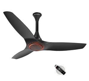 Longway Glideon 1200mm BLDC Ceiling Fan with Remote Control | Premium Look with Ultra Silent Performance | ABS Blade & Body | BEE 5 Star Rated | Anti-Dust Decorative Ceiling Fan | 5 Years Warranty