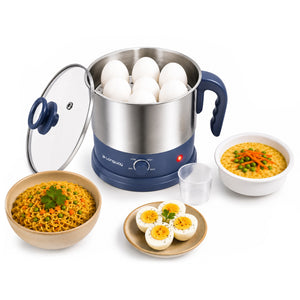 Longway Handy 1.5 Ltr Multi-Cooker Electric Kettle with Stainless Steel Body for Boiling & Cooking |600 Watt