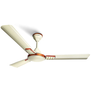 Longway Hazel 1200 mm/48 inch Ultra High Speed 3 Blade Anti-Dust Decorative Star Rated Ceiling Fan | 2 Years Warranty (Ivory, Pack of 1)