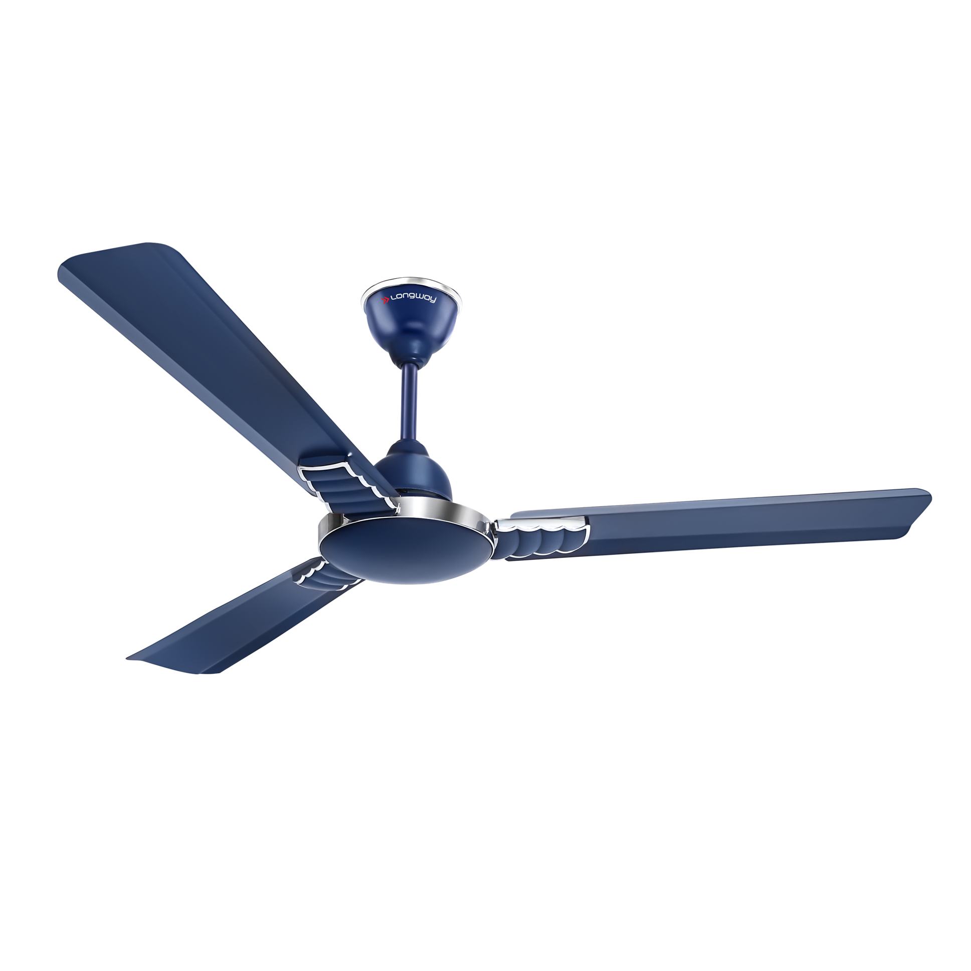 Longway Hazel 1200 mm/48 inch Ultra High Speed 3 Blade Anti-Dust Decorative Star Rated Ceiling Fan | 2 Years Warranty (Ivory, Pack of 1)