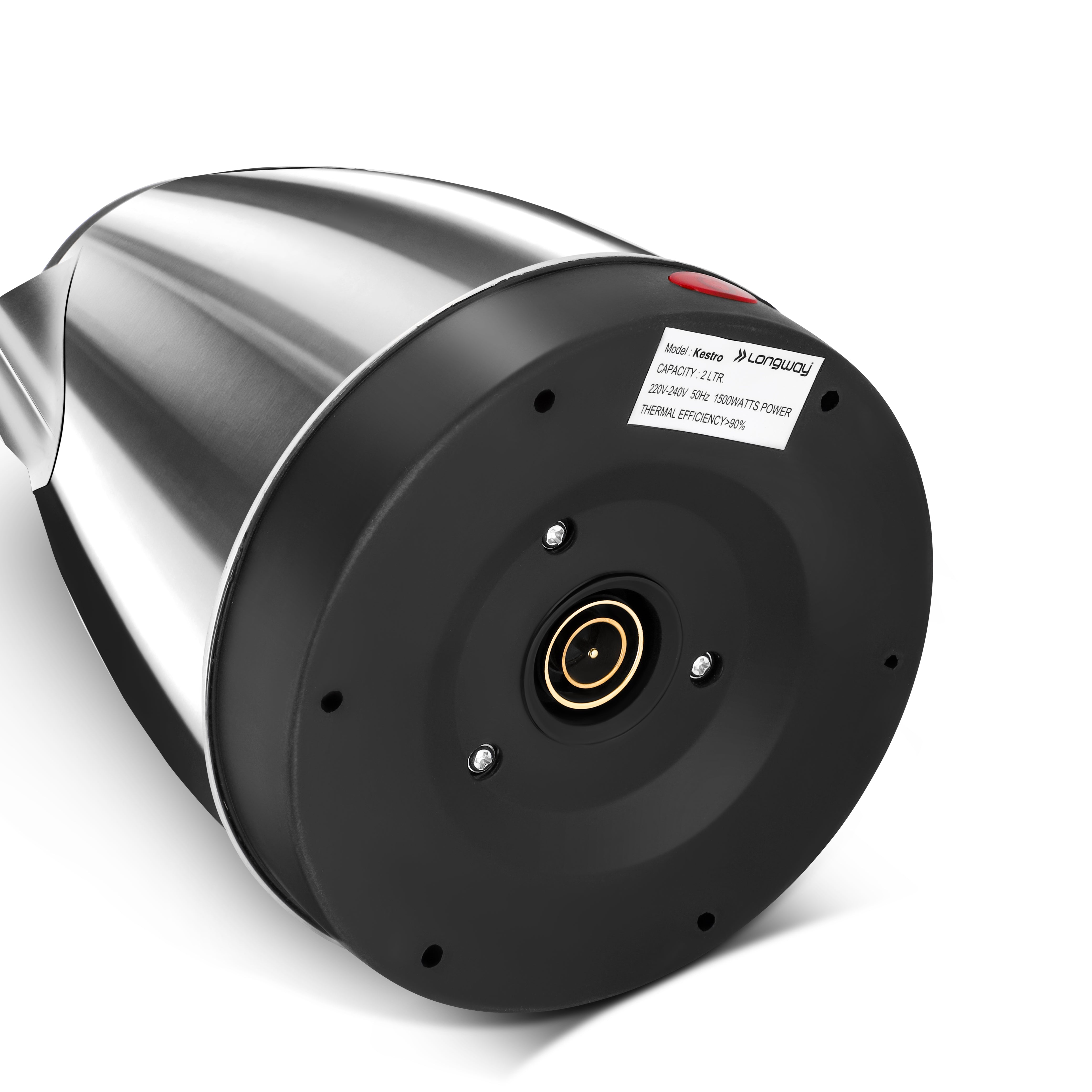 Longway LWEK01 Electric Kettle with Stainless Steel Body for Boiling, Making Tea, Coffee, Soup, Etc | 1 Year Warranty (1500 W, Silver)