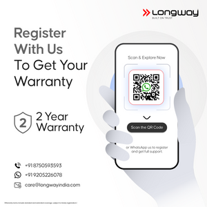 Longway LWIR01 1500/2000 Watt Immersion Rod, Water Heater with Waterproof & Shockproof Protection ISI Certified | 2 Years Warranty