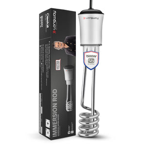 Longway LWIR01 1500/2000 Watt Immersion Rod, Water Heater with Waterproof & Shockproof Protection ISI Certified | 2 Years Warranty (White)