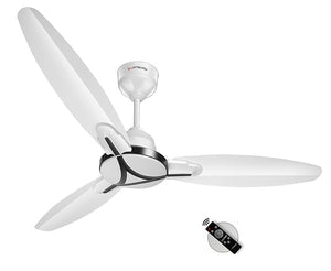 Longway Laurel 1200 mm/48 inch Ultra High Speed 3 Blade Anti-Dust Decorative Star Rated Ceiling Fan | 2 Years Warranty (Smoked Brown, Pack of 1)