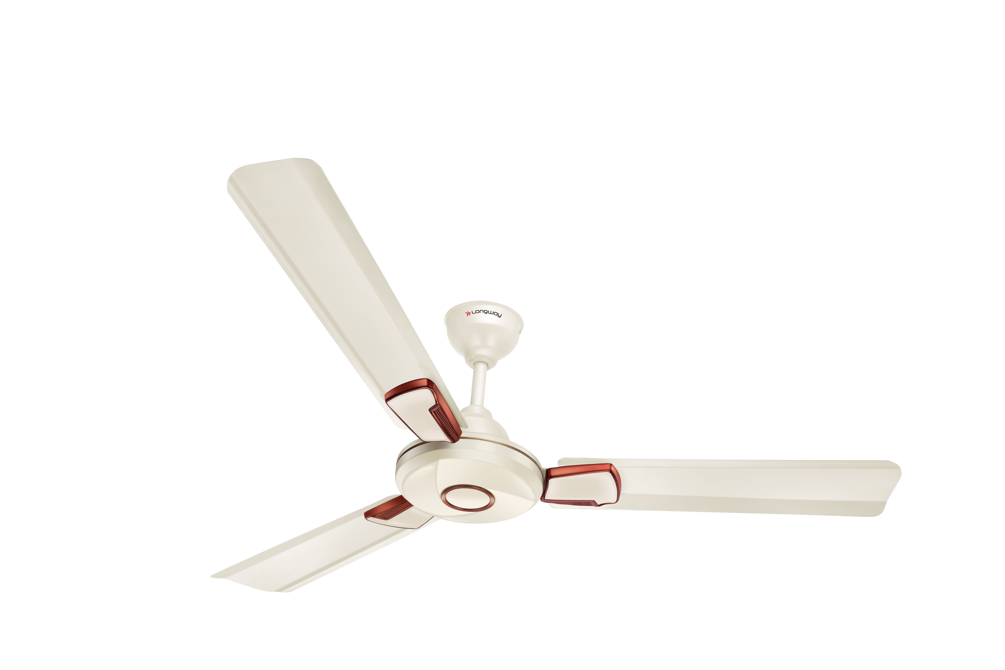 Longway Magna 1200 mm/48 inch Ultra High Speed 3 Blade Anti-Dust Decorative Star Rated Ceiling Fan | 2 Years Warranty (Ivory, Pack of 1)