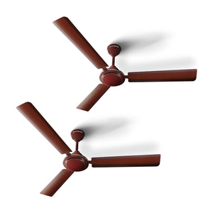 Longway Nexa P2 1200 mm/48 inch Ultra High Speed 3 Blade Anti-Dust Decorative Star Rated Ceiling Fan (Pack of 2)