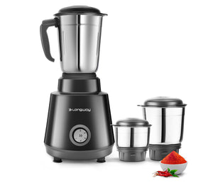 Longway Super Pro 700 - 750 Watt Juicer Mixer Grinder for Grinding, Mixing, Juicing with Powerful Motor with 2 Years Warranty