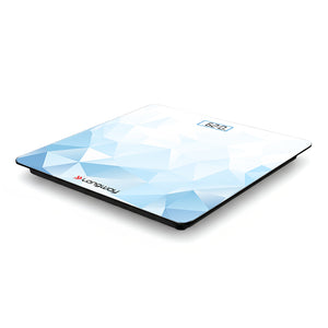 Longway Weight Machine for Home | Digital Bathroom Scale for Human Body Weight Measurement | Extra Thick Tempered Glass with LCD Display (36 Months Warranty | Max Weight 180Kgs | Sapphire)