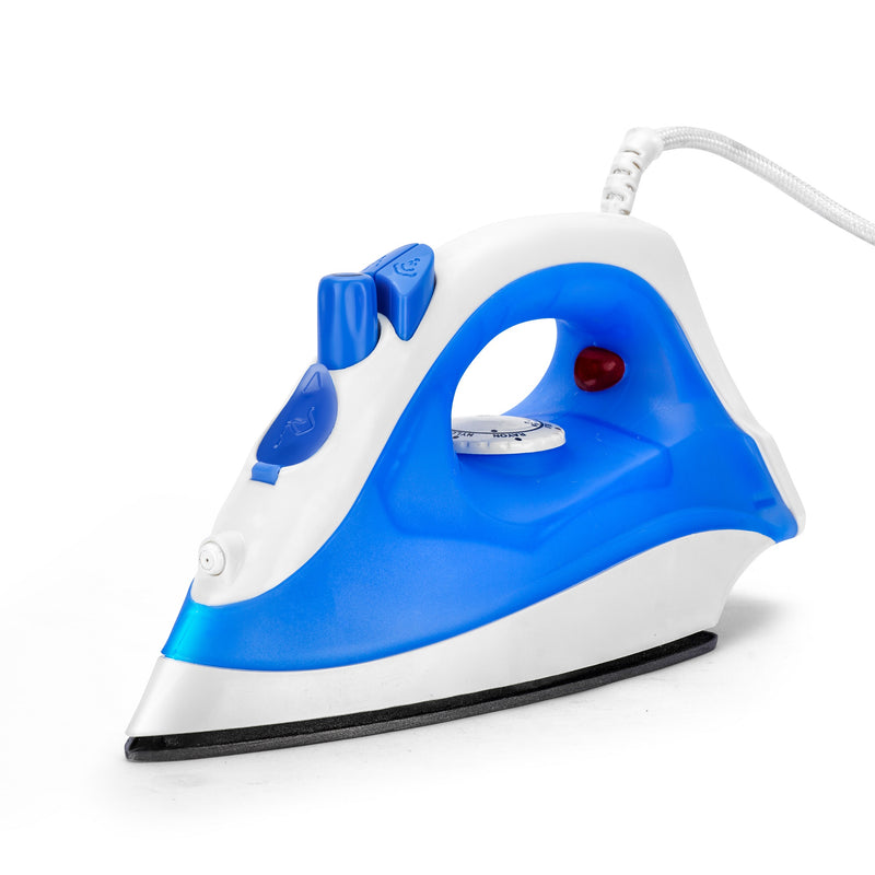 Longway Steamy Light Weight Non Stick Steam Iron, Powerful Steam Output Up to 18 G/Min (1400 Watt, Blue)