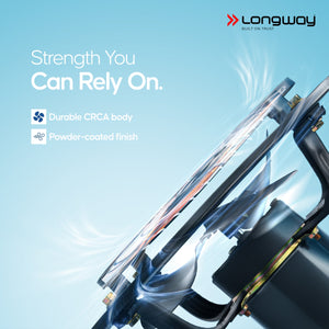 Longway Ventilo Energy Efficient Exhaust Fan | High Speed Powerful Motor | Low Noise Operation & Easy to Clean | Suitable for Bathroom, Kitchen, Office | 2 Years Warranty (Marble Black)