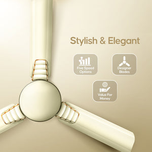 Longway Wave P1 1200 mm/48 inch Ultra High Speed 3 Blade Anti-Dust Decorative Ceiling Fan