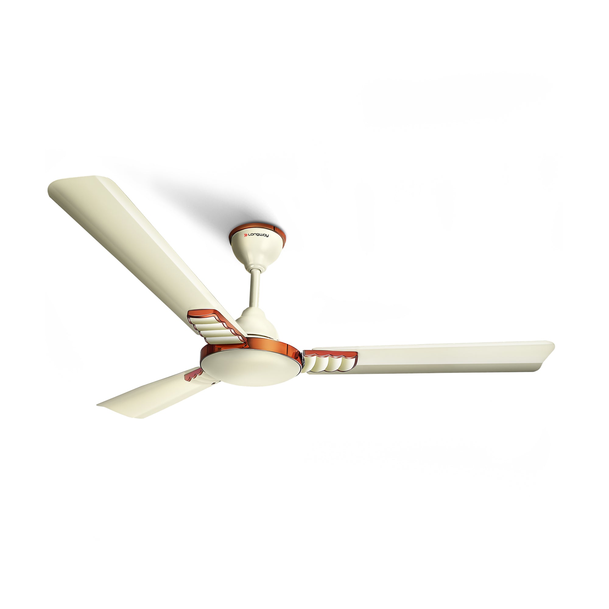 Longway Wave P1 1200 mm/48 inch Ultra High Speed 3 Blade Anti-Dust Decorative Ceiling Fan (Pack of 1)