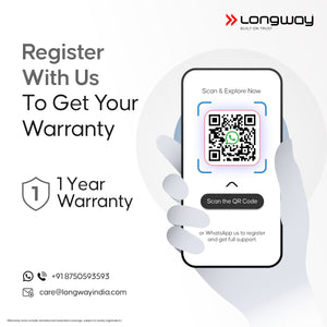 Longway Swatt Rechargeable Mosquito Racket | 3500V DC Voltage on the Net Mesh| Insect Killer Bat | 1200mAH Battery | Large Net Area for Better Coverage | Long Lasting Internal Battery | 1 Year Warranty (Black)