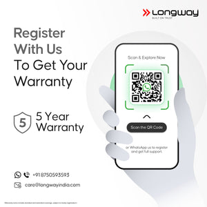 Longway Zyro 5.5 Ltr 5 Star Rated Instant Water Heater for Home with Advanced Multi-Layered Safety System & Anti-Rust Coating |Suitable for Kitchen & Bathroom | 5 Year Warranty on Tank (5.5 Ltr)