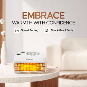 Longway Magma 2000/1000 W Fan Room Heater With ISI Approved ( White)