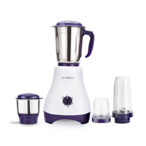 Longway Neo Plus Mixer Grinder | Up to 650 Watt Powerful Motor | 2 Jars for Grinding, Mixing, Juicing | 2 Years Warranty (2 Jars)