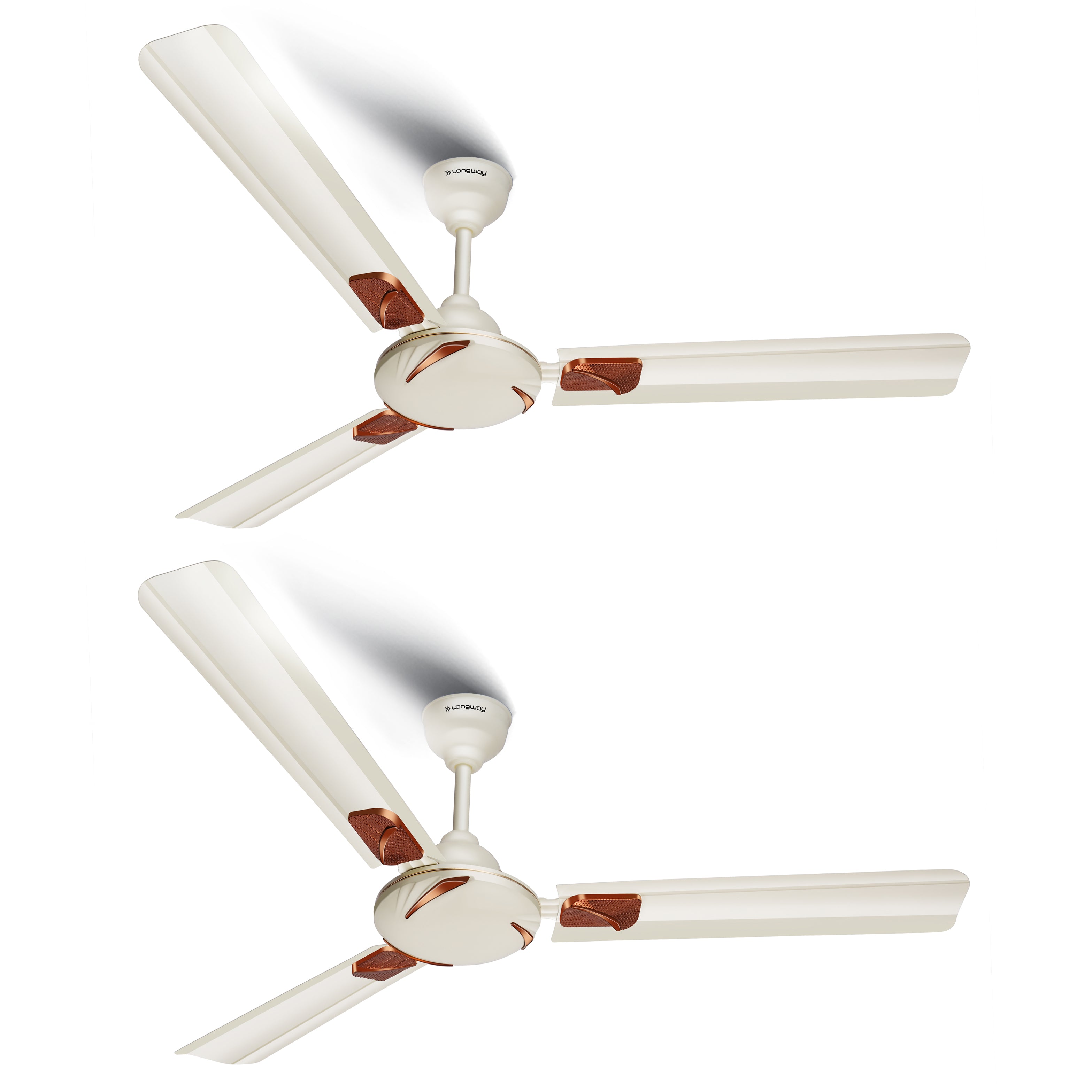 Longway Creta P2 1200 mm/48 inch Ultra High Speed 3 Blade Anti-Dust Decorative Star Rated Ceiling Fan