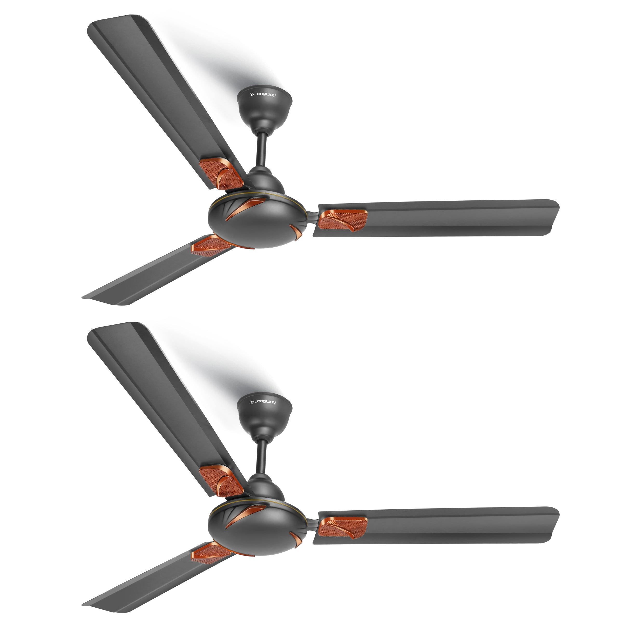 Longway Creta P2 1200 mm/48 inch Ultra High Speed 3 Blade Anti-Dust Decorative Star Rated Ceiling Fan