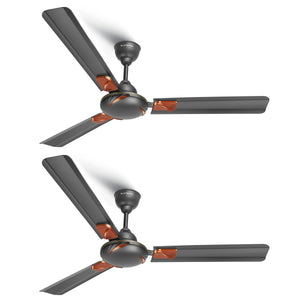 Longway Creta P2 1200 mm/48 inch Ultra High Speed 3 Blade Anti-Dust Decorative Star Rated Ceiling Fan